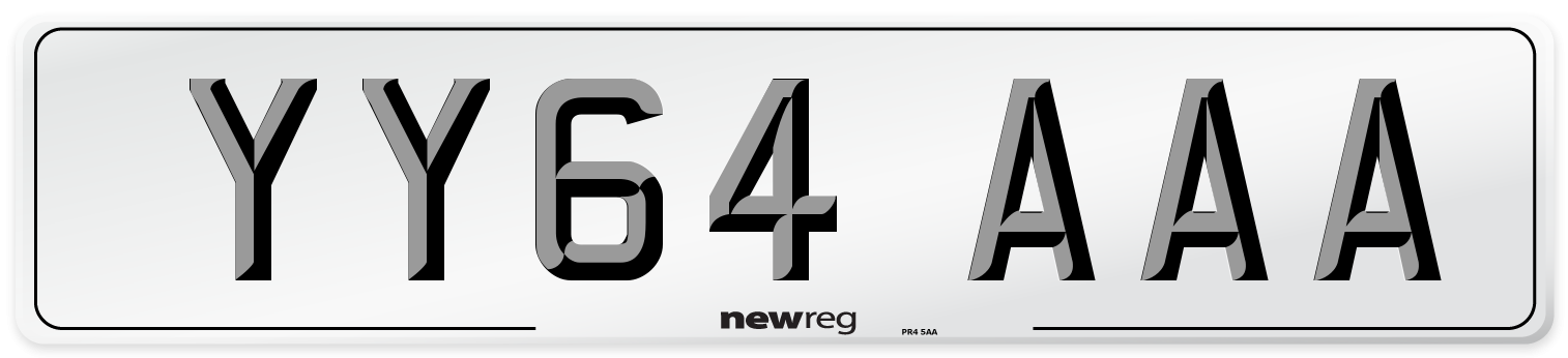 YY64 AAA Number Plate from New Reg